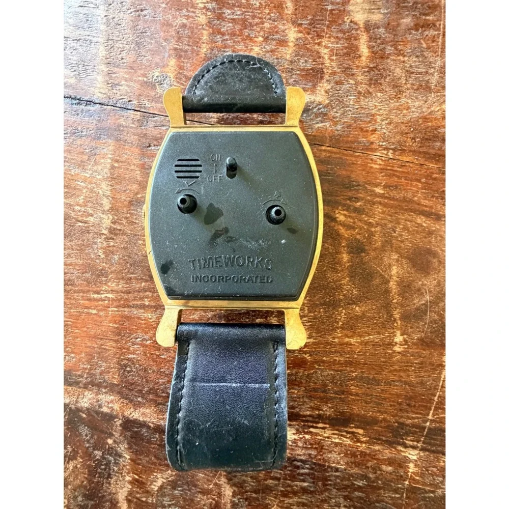 Vintage Grene' Precision Timeworks Wristwatch Desk Table Alarm Clock